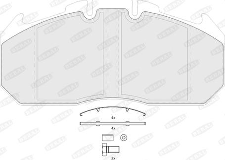 Beral BCV29131TK - Тормозные колодки, дисковые, комплект unicars.by