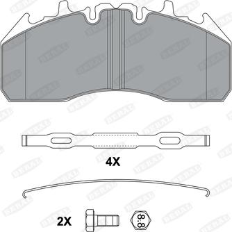 ACDelco AC0581325D - Тормозные колодки, дисковые, комплект unicars.by