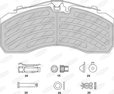 Beral BCV29253TK - Тормозные колодки, дисковые, комплект unicars.by