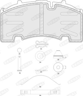 Beral BCV29264TK - Тормозные колодки, дисковые, комплект unicars.by