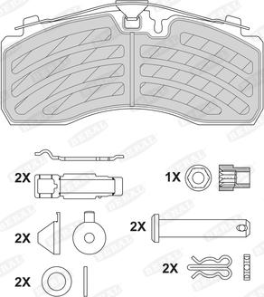 Beral BCV29287TK - Тормозные колодки, дисковые, комплект unicars.by