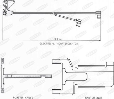 Beral UAI141 - Сигнализатор, износ тормозных колодок unicars.by