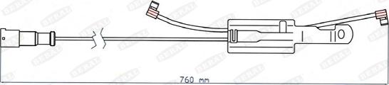 Beral UAI178 - Сигнализатор, износ тормозных колодок unicars.by