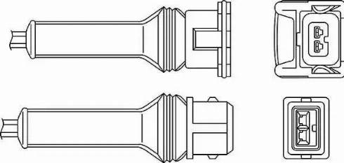 BorgWarner (BERU) OZH055 - Лямбда-зонд, датчик кислорода unicars.by