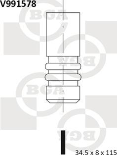 BGA V991578 - Выпускной клапан unicars.by