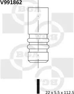 BGA V991862 - Выпускной клапан unicars.by