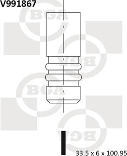 BGA V991867 - Впускной клапан unicars.by