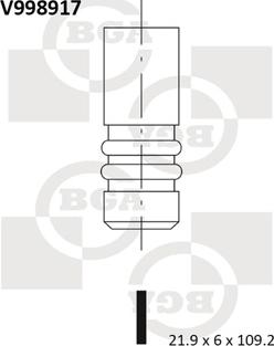 BGA V998917 - Выпускной клапан unicars.by