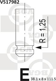 BGA V517982 - Впускной клапан unicars.by