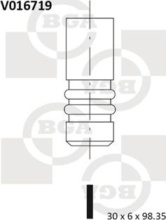 BGA V016719 - Выпускной клапан unicars.by