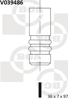 BGA V039486 - Впускной клапан unicars.by