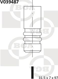 BGA V039487 - Выпускной клапан unicars.by