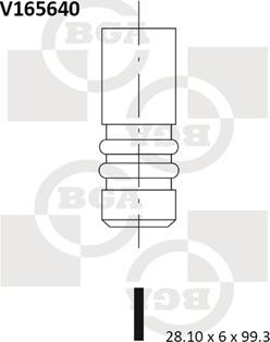 BGA V165640 - Впускной клапан unicars.by