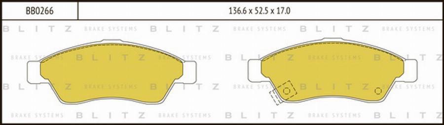 Blitz BB0266 - Основная фара unicars.by