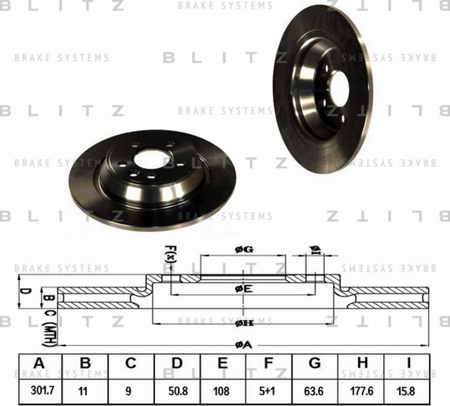 Blitz BS0224 - Тормозной диск unicars.by