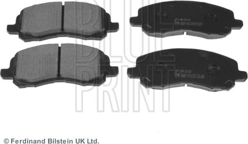 Blue Print ADA104208 - Тормозные колодки, дисковые, комплект unicars.by