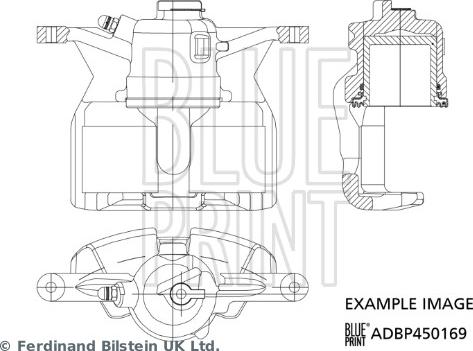 Blue Print ADBP450169 - Тормозной суппорт unicars.by