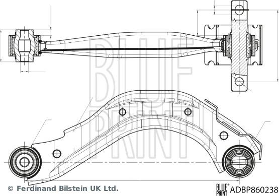 Blue Print ADBP860238 - Рычаг подвески колеса unicars.by