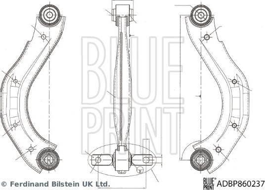 Blue Print ADBP860237 - Рычаг подвески колеса unicars.by