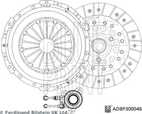 Blue Print ADBP300046 - Комплект сцепления unicars.by