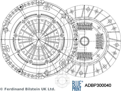 Blue Print ADBP300040 - Комплект сцепления unicars.by