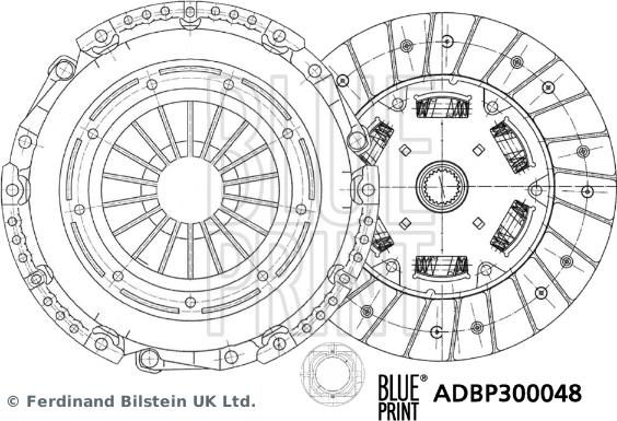 Blue Print ADBP300048 - Комплект сцепления unicars.by