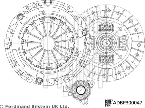 Blue Print ADBP300047 - Комплект сцепления unicars.by