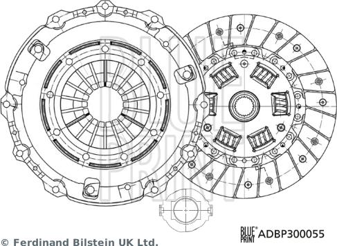 Blue Print ADBP300055 - Комплект сцепления unicars.by