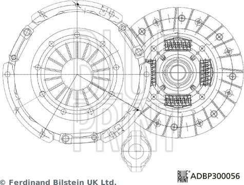 Blue Print ADBP300056 - Комплект сцепления unicars.by