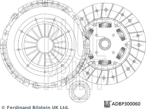 Blue Print ADBP300060 - Комплект сцепления unicars.by