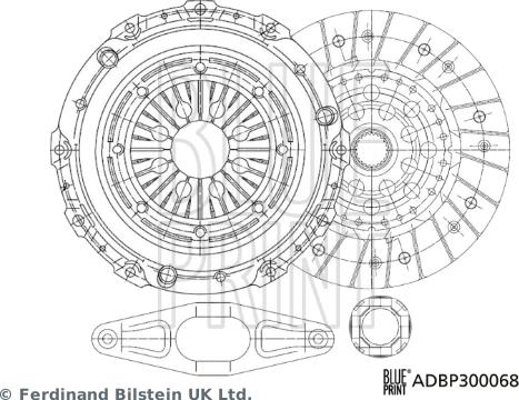 Blue Print ADBP300068 - Комплект сцепления unicars.by