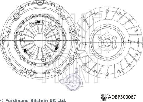 Blue Print ADBP300067 - Комплект сцепления unicars.by