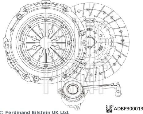 Blue Print ADBP300013 - Комплект сцепления unicars.by