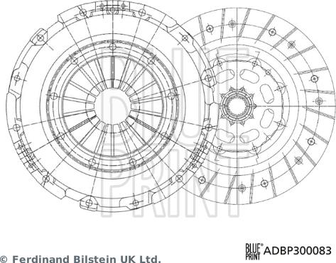 Blue Print ADBP300083 - Комплект сцепления unicars.by