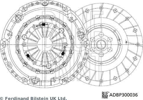 Blue Print ADBP300036 - Комплект сцепления unicars.by