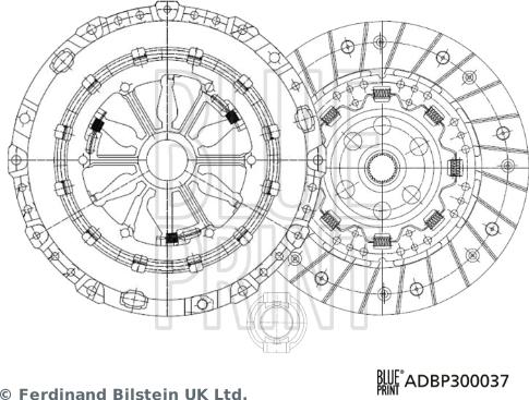 Blue Print ADBP300037 - Комплект сцепления unicars.by