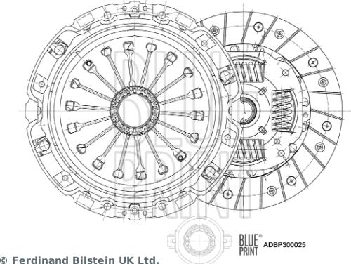 Blue Print ADBP300025 - Комплект сцепления unicars.by