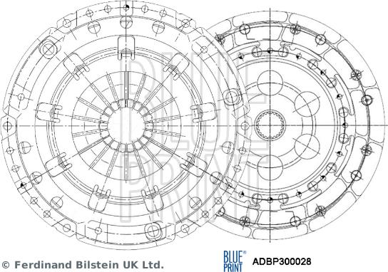 Blue Print ADBP300028 - Комплект сцепления unicars.by