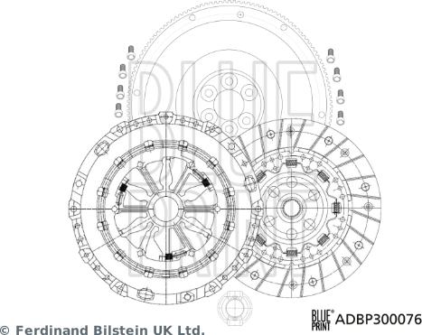 Blue Print ADBP300076 - Комплект сцепления unicars.by