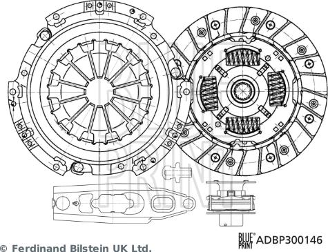 Blue Print ADBP300146 - Комплект сцепления unicars.by