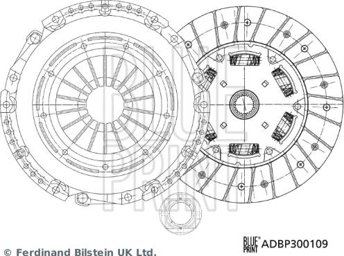 Blue Print ADBP300109 - Комплект сцепления unicars.by