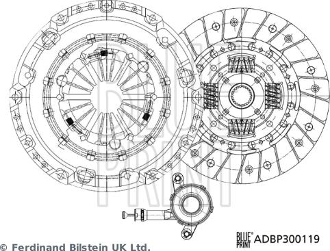 Blue Print ADBP300119 - Комплект сцепления unicars.by