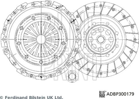 Blue Print ADBP300179 - Комплект сцепления unicars.by