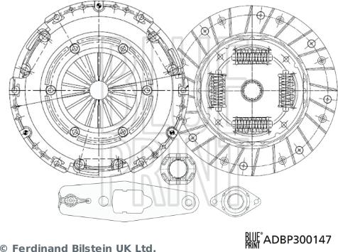 Blue Print ADBP300174 - Комплект сцепления unicars.by