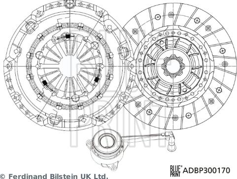 Blue Print ADBP300170 - Комплект сцепления unicars.by