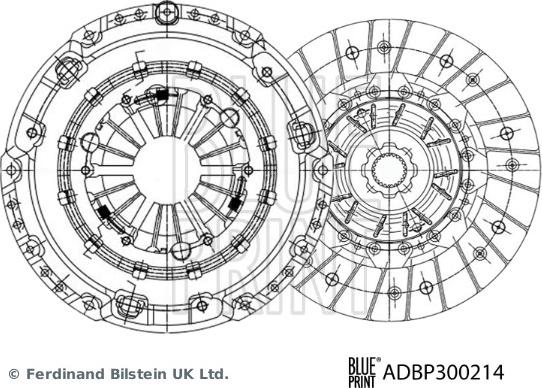 Blue Print ADBP300214 - Комплект сцепления unicars.by