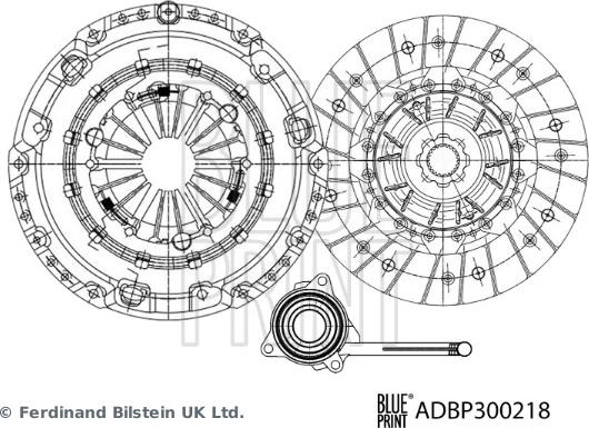 Blue Print ADBP300218 - Комплект сцепления unicars.by