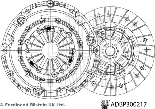 Blue Print ADBP300217 - Комплект сцепления unicars.by