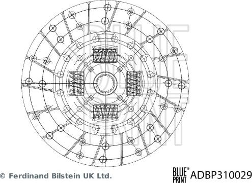 Blue Print ADBP310029 - Диск сцепления, фрикцион unicars.by