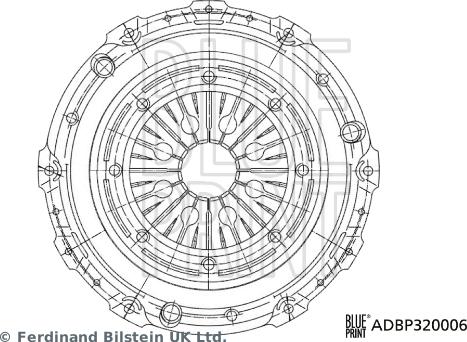 Blue Print ADBP320006 - Нажимной диск сцепления unicars.by